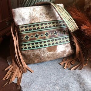 Cowhide Western Purse